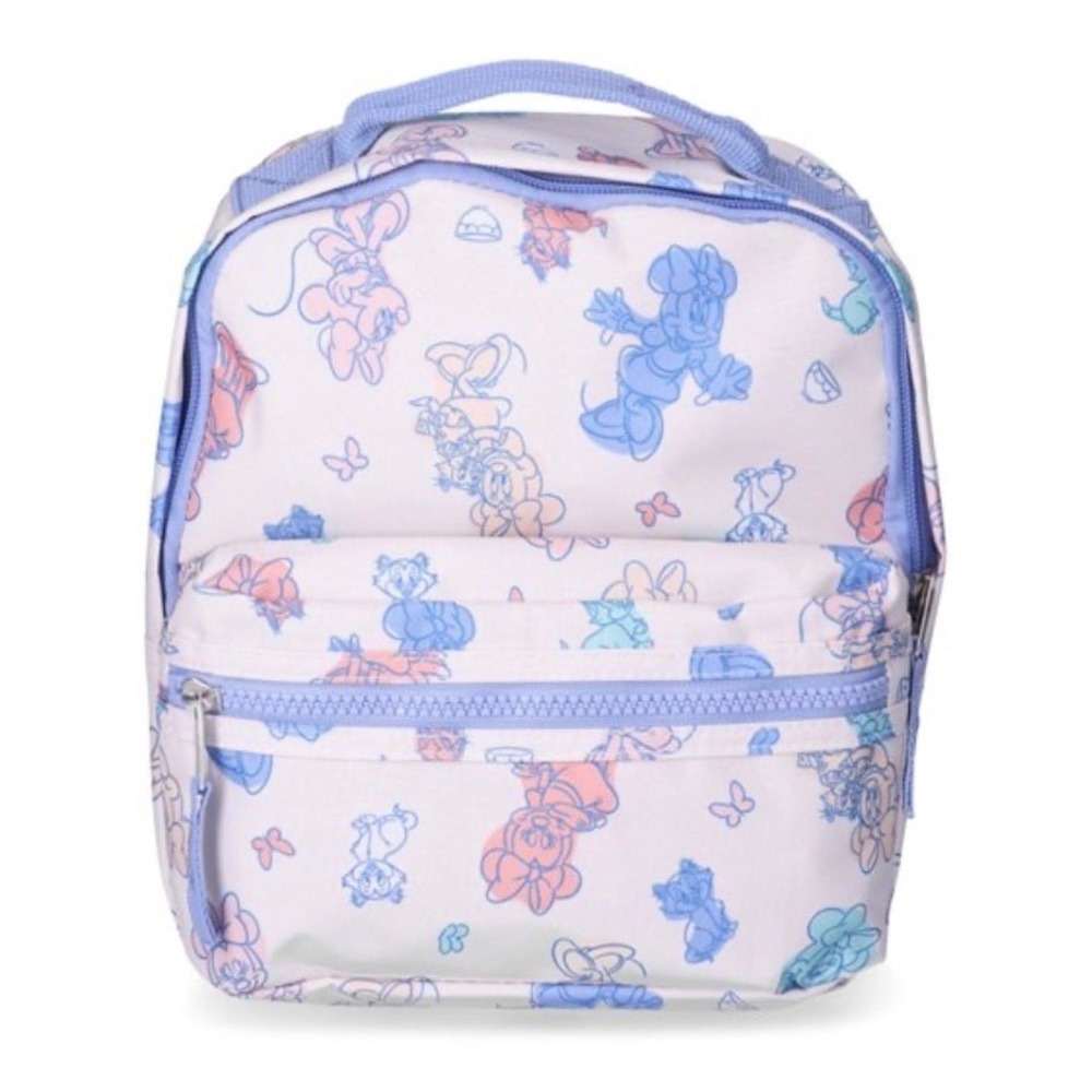 Disney Minnie Mouse Toddler Mini Backpack Pastel Purple Pink Figaro Print